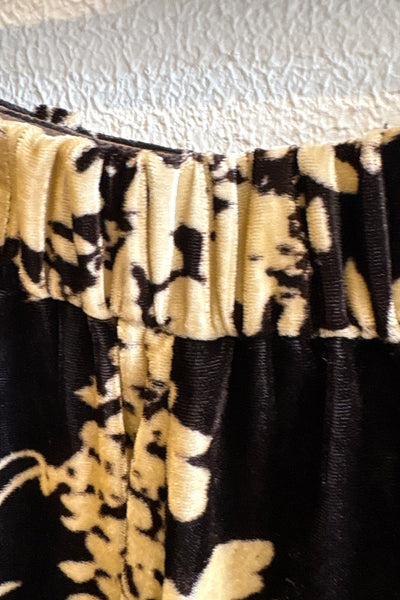 Pantalon en velours Imprimé Cacao