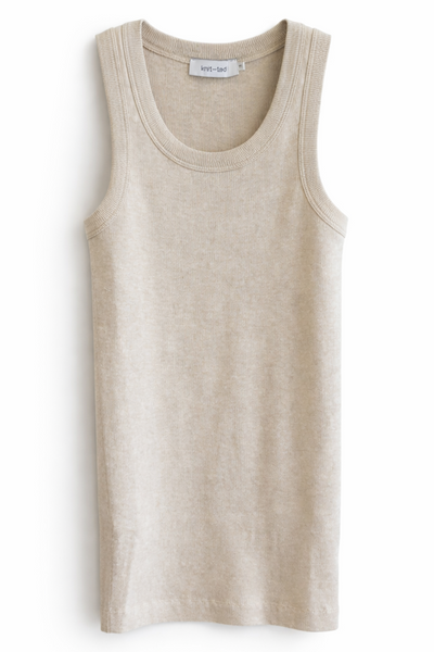 Débardeur en maille Grège