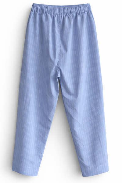 Pantalon décontracté Rayé Bleu