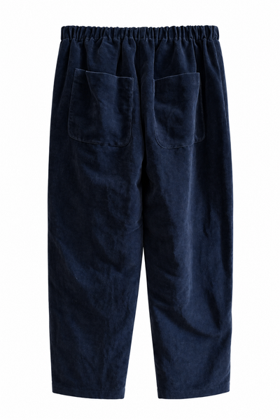 Pantalon en velours lisse Blue