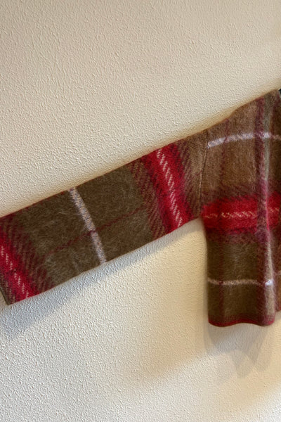 Pull duveteux Tartan