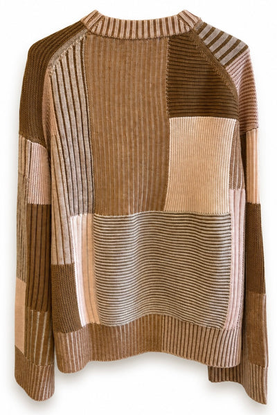 Pull patchwork Caramel