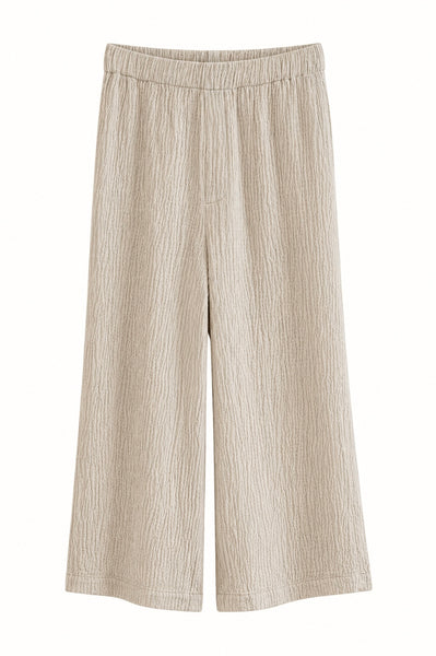 Pantalon texturé Craie