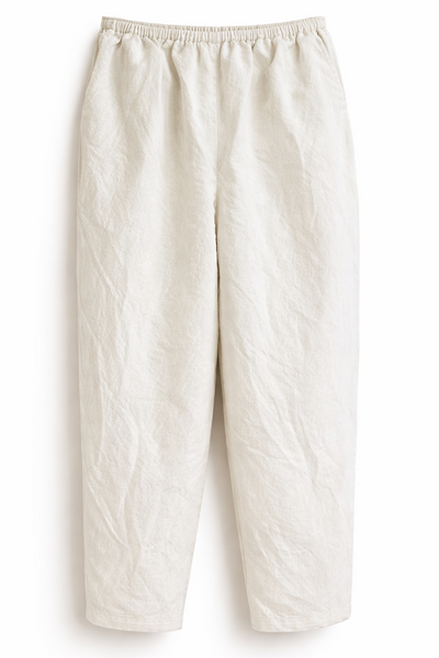 Pantalon épais en lin