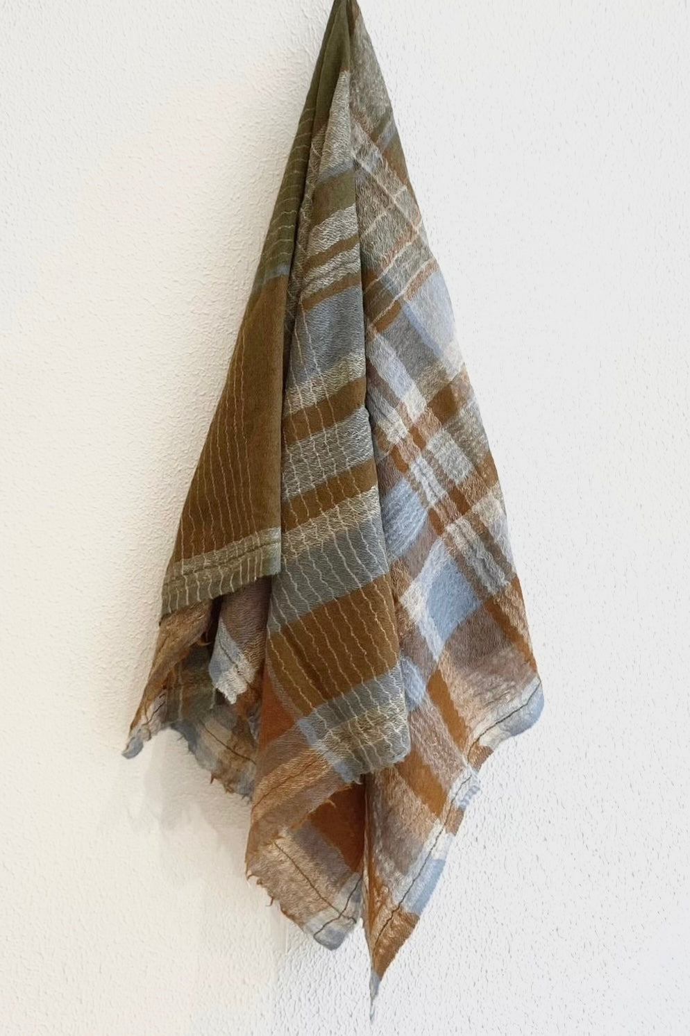 Écharpe tissée à carreaux Toffee