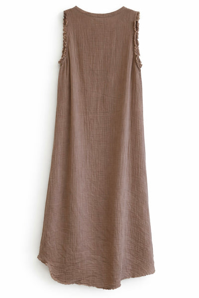 Robe en gaze de coton Brown