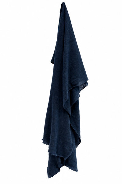 Longue écharpe en cachemire Bleu