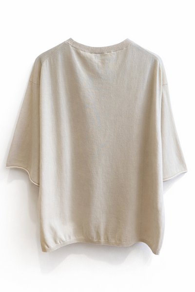 Pull en maille fluide Grège