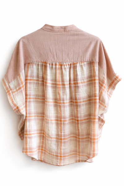 Blouse à carreaux