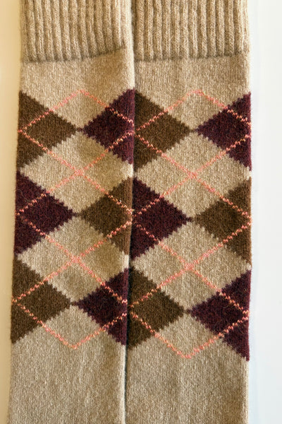 Chaussettes jacquard Sand