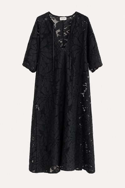Robe en dentelle Noir