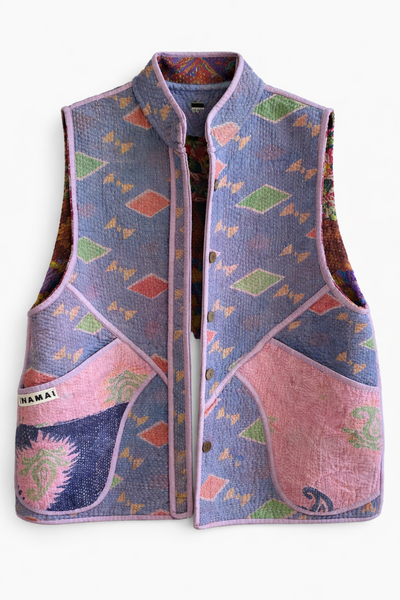 Veste Kantha sans manches