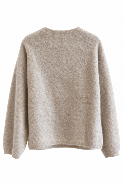 Pull duveteux Crème