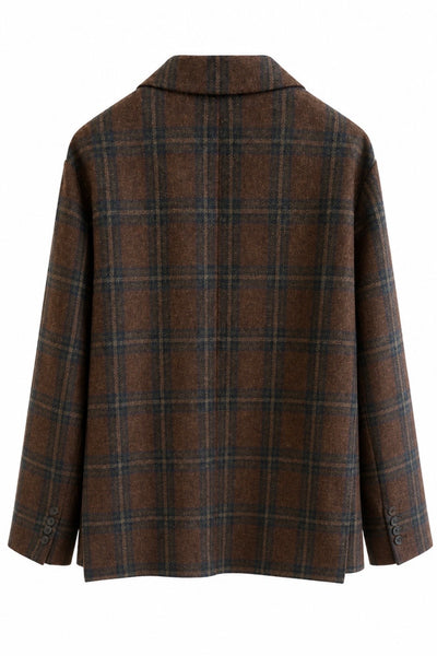 Veste oversize à carreaux