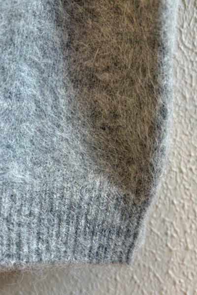 Polo duveteux Gris