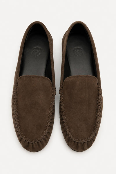 Mocassins en daim Café