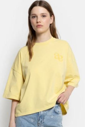T-shirt oversize Poussin