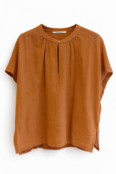 Blouse en crépon Rust