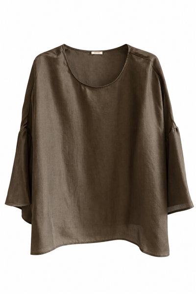 Blouse en soie Bronze