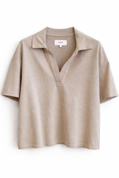 Polo en jersey Sable