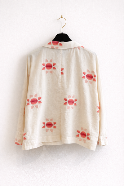 Blouse à motifs Naturel