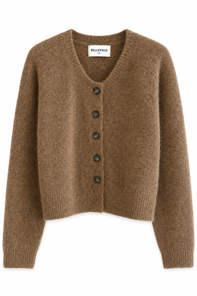 Gilet en grosse maille Hazelnut