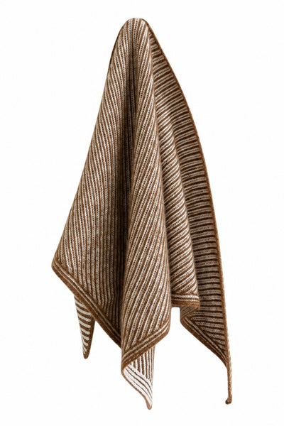 Écharpe en maille vanisée Ocre