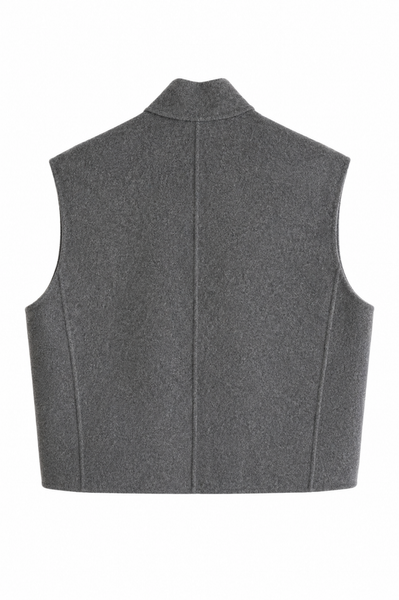 Gilet double-face Gris