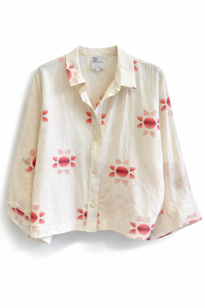 Blouse à motifs Naturel