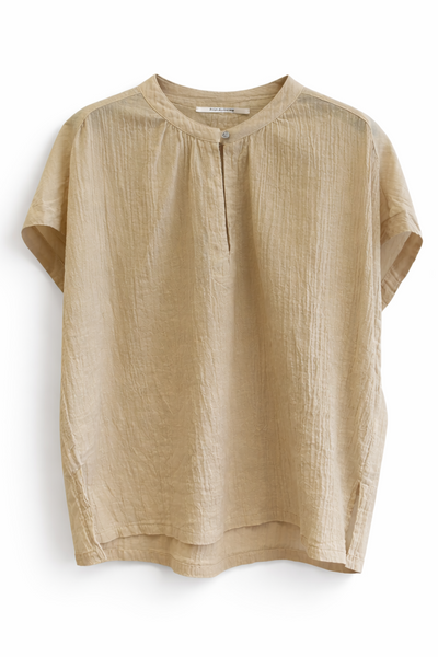 Blouse en crépon Ecru