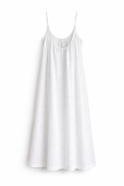 Robe en broderie anglaise Blanche