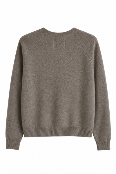 Pull fin en cachemire Taupe