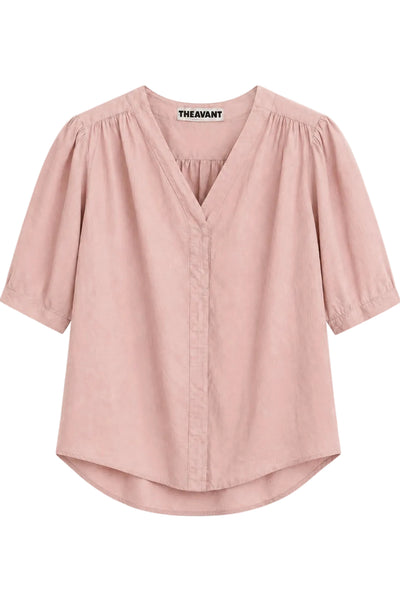Blouse en popeline Poudre
