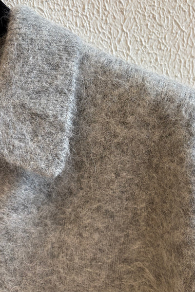 Polo duveteux Gris