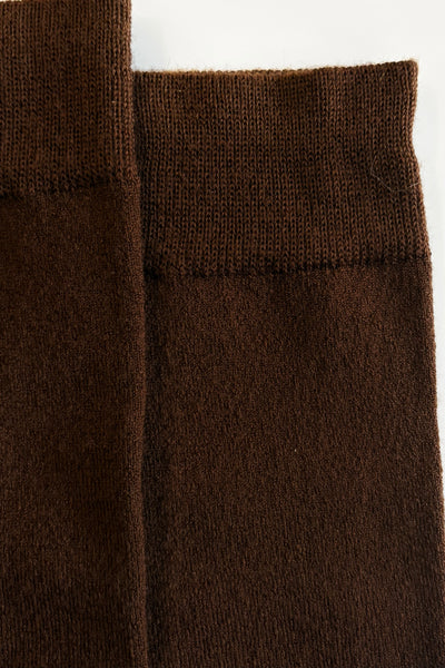 Chaussettes hautes Brown