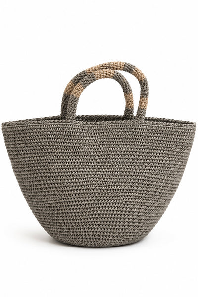 Sac en raffia Vert de Gris