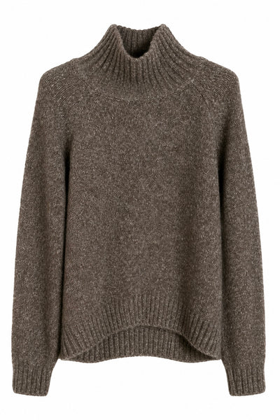 Pull chiné Brun