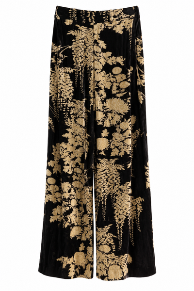 Pantalon en velours Imprimé Cacao