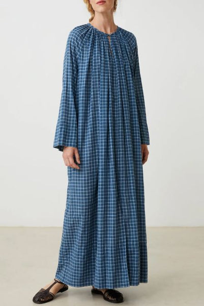 Robe à carreaux Bleu