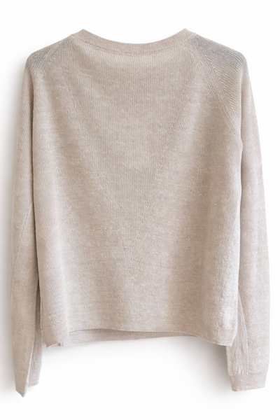 Pull en lin Beige