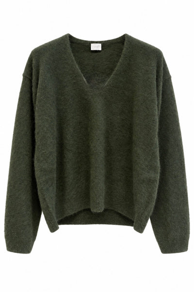 Pull duveteux Vert