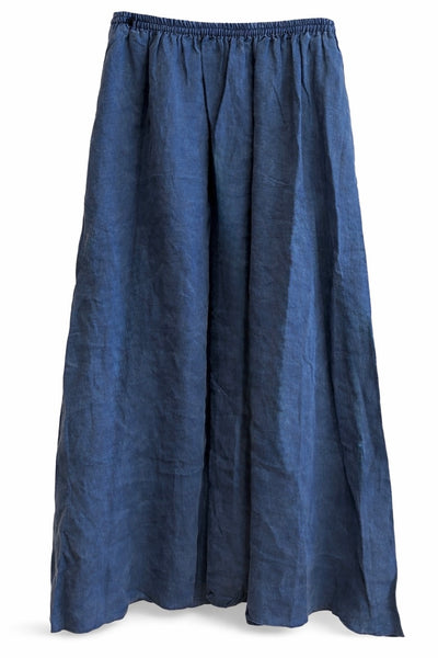 Jupe en lin Indigo