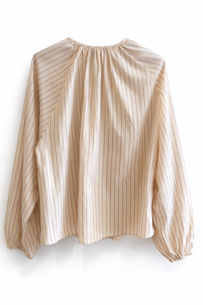 Blouse rayée Abricot