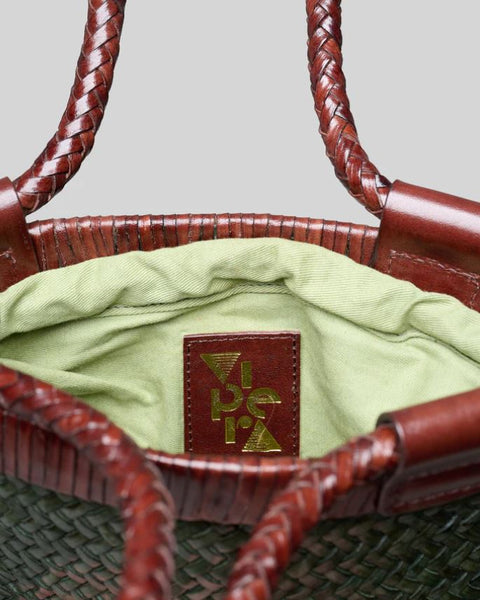Sac en cuir Vert