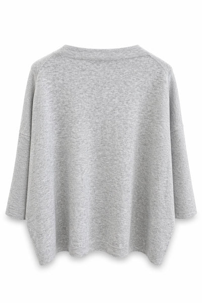Pull fin Gris chiné