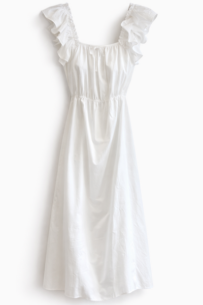 Robe à volants White