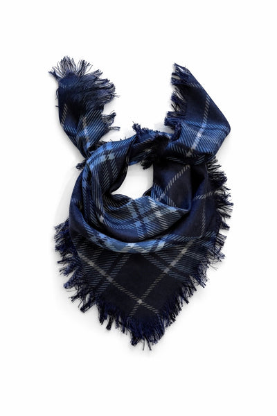 Carré en cachemire Marine