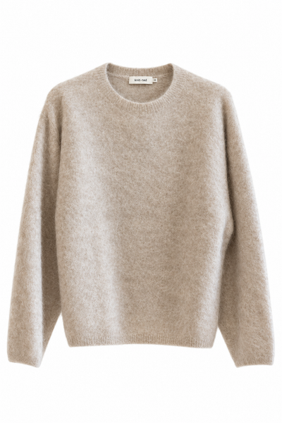 Pull duveteux Crème