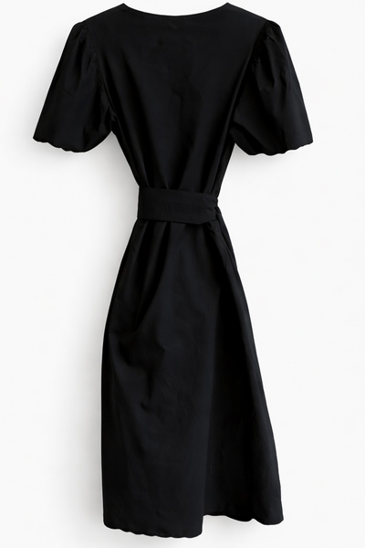 Robe en popeline Black