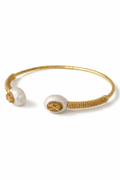 Jonc Perle & Citrine